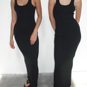 Le European Black Tank Dress